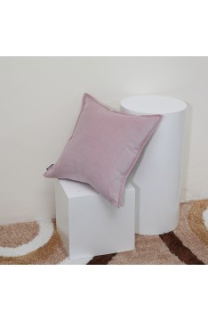 Aitliving Cotton Velvet 1 pc Cotton Cushion Cover Dusk Lilac 17x17 inches(43x43cm)