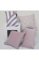 Aitliving Cotton Velvet 1 pc Cotton Cushion Cover Dusk Lilac 18x18 inches(46x46cm)