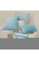 Aitliving Cotton Velvet 1 pc Cotton Cushion Cover Sky Blue 18x18 inches(46x46cm)