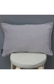 Aitliving Cotton Velvet 1 pc Cotton Cushion Cover Silver Grey 12x18 inches(30.5x46cm)