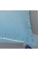 Aitliving Cotton Velvet 1 pc Cotton Cushion Cover Sky Blue 16x16 inches(40x40cm)