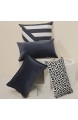 Aitliving Cotton Velvet 1 pc Cotton Cushion Cover Slate Blue 16x16 inches(40x40cm)